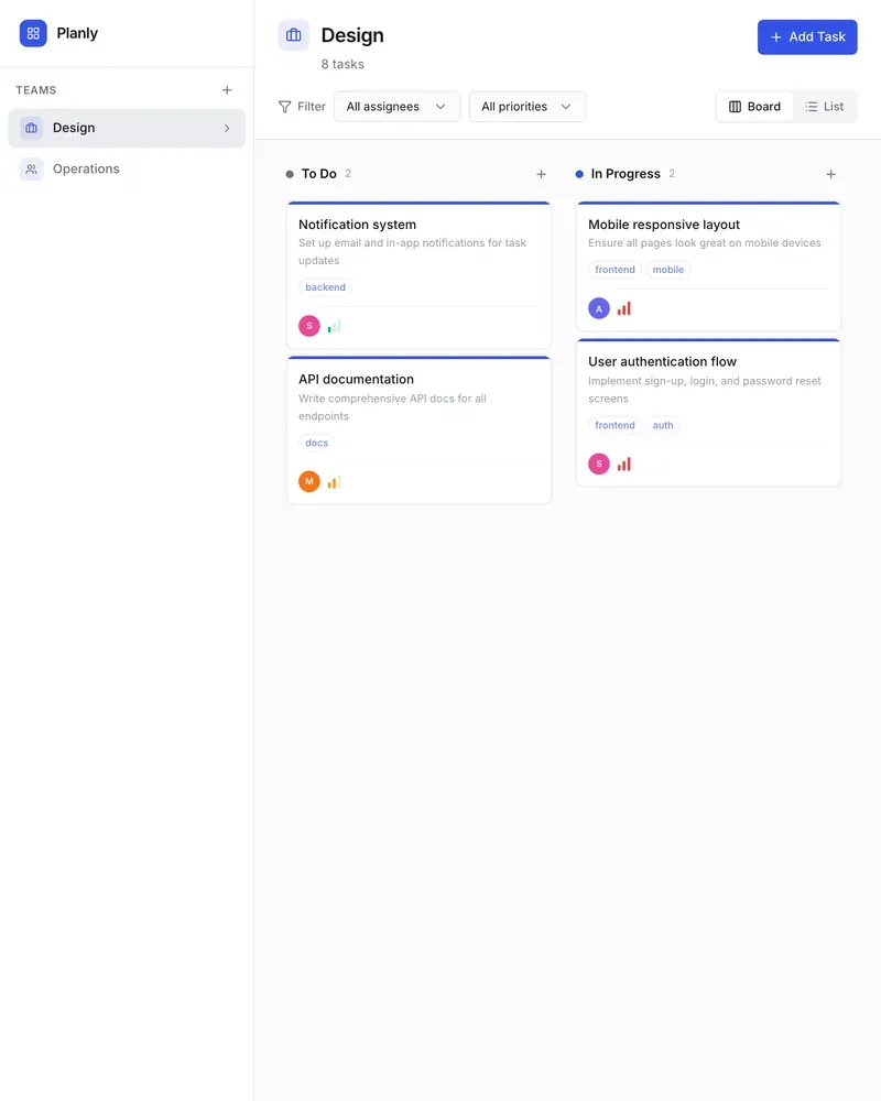 Project Com App Project management app from a single prompt — built with Macaly